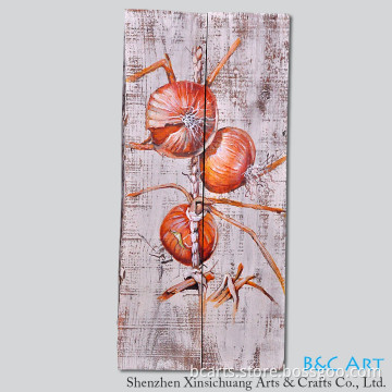BC16-R0023 Wood painting handmade beautiful scenery oil painting on canvas